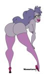  ass breasts disney green_eyes hair high_heels long_hair madam_mim momotaro purple_hair stockings the_sword_in_the_stone whore witch 
