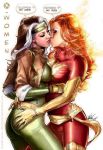 2_girls 2girls anna_marie big_ass estacado female_only jean_grey kissing marvel_comics phoenix_(x-men) rogue rogue_(x-men) symmetrical_docking thought_bubble x-men yuri