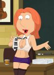breasts erect_nipples_under_clothes family_guy gp375 lois_griffin microskirt shaved_pussy stockings thighs