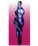 1girl areola batman_(series) batman_beyond big_breasts breasts completely_nude completely_nude_female dc_comics dcau female female_focus female_only female_solo full_body hotsriracha inque looking_at_viewer nipples nude nude_female purple_skin slime_girl solo_female thick_thighs thighs