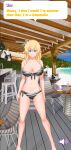  animal_print ass bikini blonde_hair booty_calls breasts huge_ass huge_breasts looking_at_viewer mature_female milf nutaku thick_thighs thighs video_games zoe_(booty_calls) 