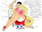  big_ass big_breasts breasts caption comic spank spanked spanking spanky_sal 