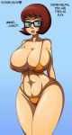  alcasar-reich alcasar-reich_(artist) big_breasts bikini breasts cleavage female scooby-doo solo swimsuit velma_dinkley 