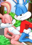  babs_bunny bbmbbf buster_bunny fur34* furry palcomix tiny_toon_adventures 
