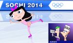 2014 ferb_fletcher figure_skating ice ice_skating isabella_garcia-shapiro lenc olympics phineas_and_ferb phineas_flynn sochi winter_olympics