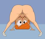 1girl anus ass big_ass black_eyes butthole cartoon_network debbie_turnbull downward_dog female_only impstripe milf nude nude_female orange_hair pussy robotboy source_request white_shoes