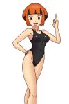 1girl big_breasts breasts brown_eyes brown_hair creatures_(company) deadmoon deadmoon_(kein2002) female_only game_freak gardenia gym_leader humans_of_pokemon multicolored_hair natane_(pokemon) nintendo one-piece_swimsuit pokemon_(anime) pokemon_(game) solo solo_female swimsuit