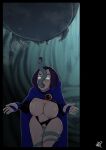  all_the_way_through alternate_breast_size dc_comics gammanor nipples penetration raven_(dc) tagme teen_titans tentacle 