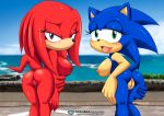 2_girls 2girls bbmbbf female_only genderswap knuckles_the_echidna mobius_unleashed palcomix pietro&#039;s_secret_club sega sonic sonic_(series) sonic_the_hedgehog sonic_the_hedgehog_(series) sonica_the_hedgehog 