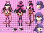 big_breasts cat_ears cat_girl cat_tail catgirl character_sheet female_only green_eyes hourglass_figure huge_breasts large_ass ninja-8004 original_character purple_hair sexy sexy_ass sexy_body sexy_breasts