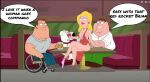  american_dad brian_griffin family_guy francine_smith joe_swanson knotted_penis panties_around_leg peter_griffin 