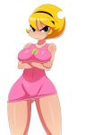  big_breasts blonde_hair blue_eyes breasts mandy solo sssonic2 the_grim_adventures_of_billy_and_mandy 