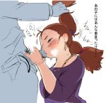  brown_hair fellatio fully_clothed ghibli gold_earrings grabbing_penis hands_on_another&#039;s_hair japanese_dialogue kikis_delivery_service majo_no_takkyuubin male/female necklace pubic_hair purple_dress senior_witch studio_ghibli sucking_penis translated twintails 