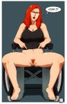  1girl barbara_gordon batman_(series) birds_of_prey dc dc_comics female female_only naavs oracle red_hair solo uncensored wheelchair 