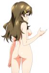  1girl arm arms art artist_request ass babe back bare_back bare_legs bare_shoulders blush breasts brown_hair female hair hair_ornament hairclip himawari_shinomiya legs long_hair nipples nude nude_filter open_mouth photoshop shinomiya_himawari shiny shiny_hair shiny_skin sideboob solo standing thighs transparent_background vividred_operation yellow_eyes 