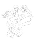 3girls ass bare_shoulders barefoot breasts closed_eyes demon_girl earrings feet feet_together female fingering group_sex hair highres hime_cut hoop_earrings horn incest jewelry kairuhentai kneepits kneesocks_(psg) kneesocks_daemon legs lineart long_hair looking_at_viewer love_train moaning monochrome multiple_girls nude nude_female open_mouth panty_&amp;_stocking_with_garterbelt panty_(psg) panty_anarchy pointy_ears ponytail pussy sex siblings sister sisters soles stocking_(psg) stocking_anarchy threesome toes uncensored white_background yuri