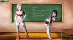  2girls big_breasts bleach breasts crossover dankwart multiple_girls naruto rukia_kuchiki sakura_haruno school_uniform 