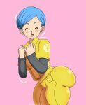  1girl 1girl anime_milf ass big_ass bubble_ass bubble_butt bulma_brief clothed_female dat_ass dragon_ball dragon_ball_super dragon_ball_super:_super_hero female_focus female_only hashimiro_takahi huge_ass jumpsuit mature mature_female milf short_hair solo_female solo_focus tagme 