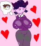 1girl aflac_(youtouber) breasts friday_night_funkin huge_breasts jelly_bean jellybean massive_breasts minecraft pink_skin purple_skin rule34 seductive_look spidert youtube