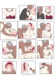 1boy 1girl breasts couple dark-skinned_male dark_skin hugging kissing naruto naruto_(series) naruto_shippuden nipples penis penis_lick pink_hair sakura_haruno tazuna