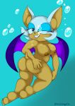 1girl ass bat booty breasts bubbles dat_ass nude rouge_the_bat sega sonic_(series) sonic_the_hedgehog_(series) swimming tagme the1stmoyatia underwater