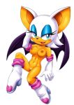  1girl anthro bbmbbf blush breasts female female_only lipstick mobius_unleashed nipples nude open_mouth palcomix pussy rouge_the_bat sega solo sonic_the_hedgehog_(series) tongue 