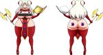  ale-mangekyo ale-mangekyo_(artist) ass axe big_ass big_breasts book breasts cleavage commission edelgard_von_hresvelg erect_nipples female fire_emblem:_three_houses magic_book nipples purple_eyes solo underboob weapon white_hair 