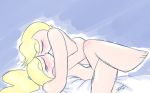 bed blonde_hair blue_eyes boomer_(ppg) breasts bubbles_(ppg) cartoon_network closed_eyes erect_nipples hair kissing long_hair male/female missionary nipples nude powerpuff_girls princesscallyie rowdyruff_boys short_hair twin_tails twintails vaginal