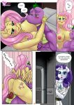  colored comic dat_ass edit fluttershy friendship_is_magic hasbro my_little_pony nipples nude pia-sama rarity spike_(mlp) tagme 