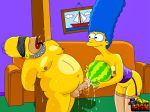  homer_simpson marge_simpson tagme the_simpsons toon_bdsm yellow_skin 