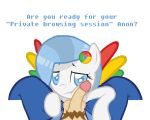 artist_request beastiality bedroom_eyes blue_eyes chrome-tan clothing equine female feral first_person_view google_chrome hair hooves horse human interspecies jeans male my_little_pony original_character penis pony pov rainbow seductive testicles text wings