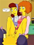  age_difference b-intend bottomless erect_clitoris gaping_pussy lesbian maude_flanders no_panties shaved_pussy spread_legs spread_pussy the_simpsons thighs yuri 