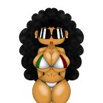 breasts mexican_flag_bikini sarah_the_milf sunglasses thick_thighs