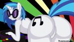 ass friendship_is_magic glasses looking_back my_little_pony nude sunglasses tumiohax vinyl_scratch