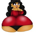 backboob big_ass cute red_dress sarah_the_milf thick_ass