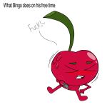 bingo_cherry blush cherry_(fruit) coconut_fred_(series) grunting moaning_in_pleasure sex_toy simple_cartoon squirting transgender vibrator