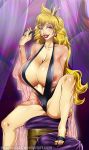  breasts cleavage dragon&#039;s_lair female huge_breasts lipstick nipple_slip phantomjac preyingphantom princess_daphne see-through 
