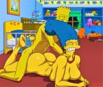  ass bart_simpson big_breasts choking incest marge_simpson mom_son mother&#039;s_duty mother_&amp;_son mother_and_son nude the_simpsons thighs vaginal 
