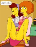  anus ass b-intend bottomless erect_clitoris maude_flanders no_panties pussy_lips shaved_pussy spread_legs the_simpsons thighs 