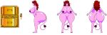 ale-mangekyo ale-mangekyo_(artist) areolae ass big_ass big_breasts boom_box breasts commission dat_ass demon_gf_(fnf) demon_girl demon_horns demon_tail female friday_night_funkin girlfriend_(friday_night_funkin) microphone nipples nude purple_skin red_eyes red_hair solo