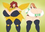  2_girls bleach crossover gigantic_ass gigantic_breasts hourglass_figure marvel rangiku_matsumoto saturnxart the_wasp wasp_(marvel) 