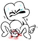 battle_for_dream_island bfb bfdi birth blood crying_with_eyes_closed four_(bfdi) gore numberfuckersinc object_shows pregnant sweat tears twitching