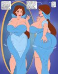  disney gigantic_ass gigantic_breasts hourglass_figure princess_belle saturnxart 