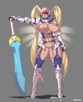  blonde_hair dmitrys futanari solo sword weapon 