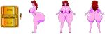 ale-mangekyo ale-mangekyo_(artist) areolae ass big_ass big_breasts boom_box breasts commission dat_ass demon_gf_(fnf) female friday_night_funkin girlfriend_(friday_night_funkin) microphone nipples nude purple_skin red_eyes red_hair solo