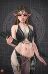  1girl 1girl 1girl alluring alternate_costume big_breasts female_only jackary_draws looking_at_viewer nintendo pointy_ears princess_zelda the_legend_of_zelda the_legend_of_zelda:_twilight_princess twilight_princess zelda_(twilight_princess) 
