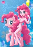  1girl 2_girls bbmbbf blue_eyes breasts earth_pony equestria_girls equestria_untamed friendship_is_magic horse human humanized looking_at_viewer my_little_pony nude palcomix pinkie pinkie_pie pinkie_pie_(eg) pinkie_pie_(mlp) pony 