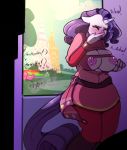  1girl 1girl 2016 anthro anthrofied areola arnachy big_breasts breasts closed_eyes clothed clothing equine friendship_is_magic furry hair high_res horn inside long_hair mammal my_little_pony nipples purple_hair rarity_(mlp) sneeze sneezing torn_clothing unicorn wardrobe_malfunction 