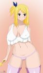  big_breasts breasts fairy_tail lucy_heartfilia smile solo zorosen 