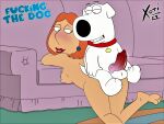 ass breasts brian_griffin dog_penis erect_nipples erect_penis erection family_guy flush knotted_penis light-skinned_female lois_griffin milf nude red_lipstick sideboob thighs xoti_(artist)